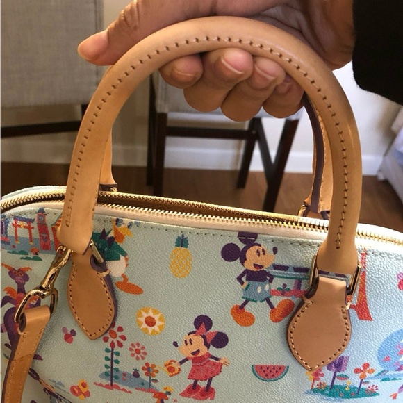 Dooney & Bourke Disney Satchel - Blue and Tan - Picture 3 of 8